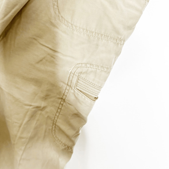 Vintage THE NORTH FACE adjustable cargo pants beige roll up thrashed women's 6 - Picture 4 of 12